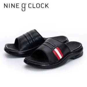 나인어클락 남성 사무용 사무실 브랜드 슬리퍼 블랙