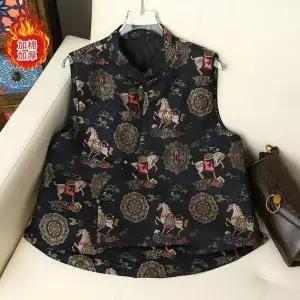 블랙팬서 여성 금방 돈이 생긴다 송금 빈티지 조끼 가을 겨울 면 따뜻패딩 OPH4