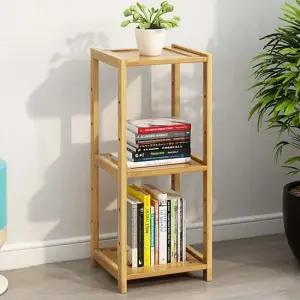 플랜홈 대나무 3단 선반 인테리어 화분 책장선반 생활용품 가정용품 생필품