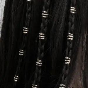 디스코 헤어 포인트 롤 메탈 파이프 핀 헤어커프 큐빅 (WFK931R)