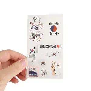 고품질 타투스티커 태극기 판박이 타투스티커 응원타투스티커 (WFK9GLX)