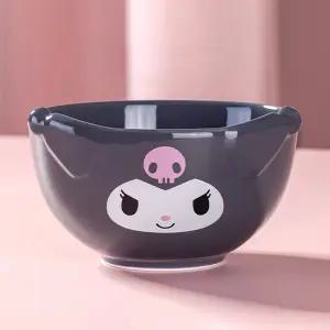 쿠로미 엠보싱 페이스 세라믹 공기이유식기 아동 유아 도자기선물 수저 대접세트