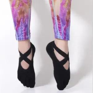 요가 무용 유발 미끄럼방지 발가락 양말 W99A4E3