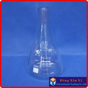3000ml 유리 삼각 플라스크 원뿔 실험실 사용 보로 GG17