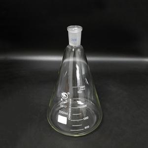 품질 2440 2000ml2L 유리 삼각 플라스크 원뿔 병 실험실 화학