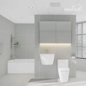 [DAELIM][25년형]대림바스 포세린 에디션 포그 LED 와이드 슬라이딩장 거실욕실 리모델링