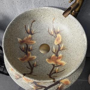 고풍 세라믹 세면대 잉어 열 무늬 세면대 2 A 욕실 세트 탑볼