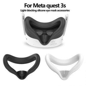 Meta 3S 용 VR 실리콘 페이스 커버의  기능 Quest Accessoies 누수 방지 교체 땀 마스크