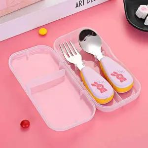 유아 수저 포크 세트 아기 스텐 어린이