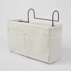 침대 사이드 수납포켓(화이트) 걸이식 수납정리함