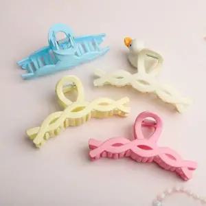 헤어집게핀 집게핀 파스텔 꽈배기 무광 헤어핀