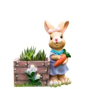 토끼 화분통 마당 텃밭 정원소품 입구 거실 장식 주택