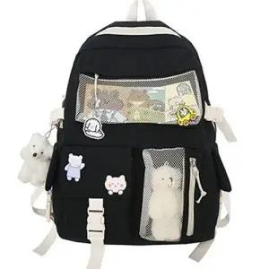 새학기 패션 책가방 고등학생 등교 백팩 검정 가방 WA929BE