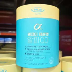 HLB제약 원데이 제로팻 알파 CD 3g 60포 코스트코 대용량 알파시클로덱스트린 다이어트