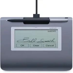 와콤 STU-430 4.5인치 모노크롬 시그니처 패드 2540 lpi 1024 압력 레벨 펜