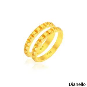 [NEW] 디아넬로24K 더블볼륨반지+ (방송) 24K 페가수스 금박키링+ 골드 4개찬스