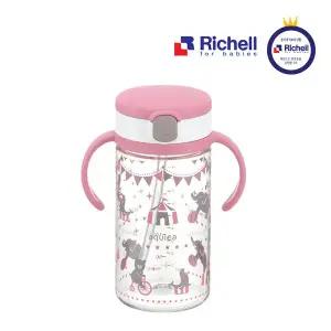 [리첼]릿첼 AQ 빨대컵 320ml 핑크