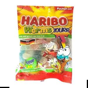 사무실간식 하리보 웜즈 사우어 x 10개입 1박스 HARIBO 젤리 80g