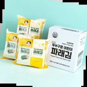 이유식반찬 퓨어잇 두번구운 어린이 파래김 아이반찬 아이김 3팩세트