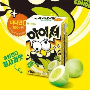 JERYLABEL 아이셔 츄잉캔디 청사과맛 42G 6개 1세트 학교간식