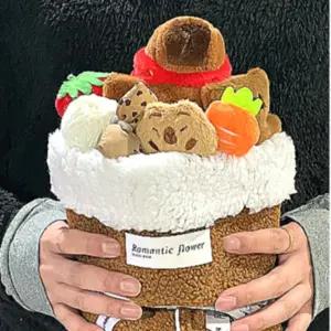 트렌드 카피바라 인형 선물 다발 귀여운 꽃다발 기념일 인기