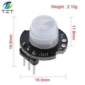 호환 TZT SR602 미니 모션 센서 감지기 모듈  초전기 적외선 PIR 키트  감각 스위치 브래킷  아두이노 Diy