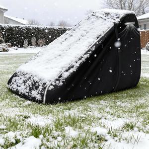 [미국배송] 800D 미니 스키드 스티어 커버 방수 헤비 듀티 에어 통풍구 및 반사 스트립이 있는 트랙 로더 커버 밥캣 쿠보타 존디어 뉴홀랜드 버미어 캐터필러 케이스와 호환 가능