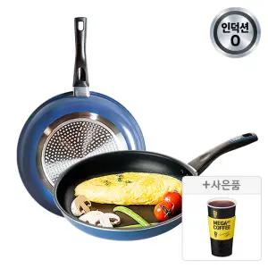 [새해맞이 최대40%] 도루코 애쉬블루 IH겸용 프라이팬 2종세트 (24cm+28cm)