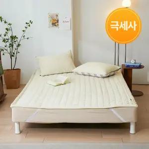 FW신상 먼지없이 포근한 겨울 극세사 국내생산 침대패드 SS/Q