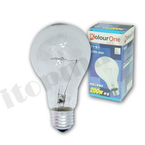 장수 백열고촉램프 L220V 200W 투명 전구 전등
