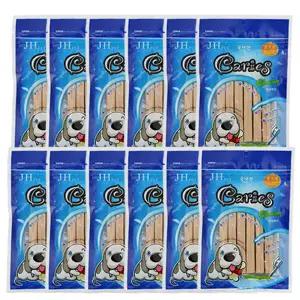 JH카리에스 덴탈스틱 6P × 12개 치석제거 구강관리 애견껌 애견간식 강아지껌