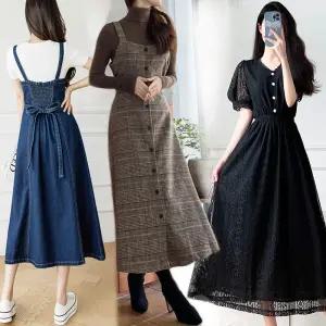 빅사이즈 44-88 모직 체크 해외여행 결혼식하객패션 튜브탑 멜빵 데님청 해외여행 호피 체크 플라워 레이스 랩스타일 랩원피스