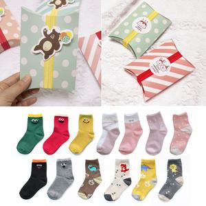 KC 국산 유아 아동 양말 + 선물 포장 + 스티커 세트 어린이집 유치원 교회 생일 답례품 어린이날 단체 행사