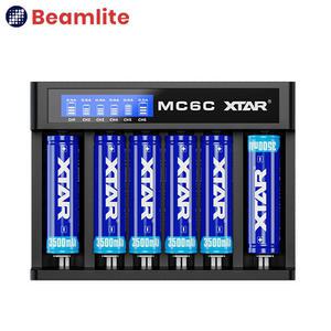 [XTAR] 18650 배터리 충전기 리튬이온배터리 6구 만능 고속 충전기 6개 동시충전 KC안전인증