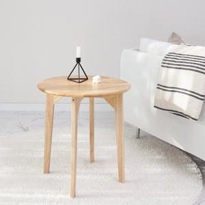 [핫트랙스]벤트리 원목 원형 사이드테이블 (L 사이즈)