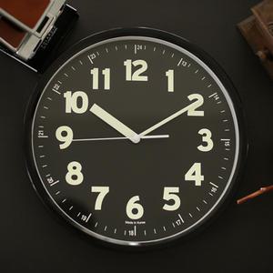 자체 발광 글로우 야광 무소음 인테리어 벽 시계