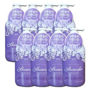해피바스 라벤더 / 로즈 에센스 바디워시 900g x 8개