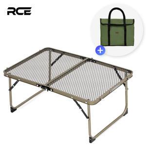 로티캠프 아이언 메쉬 미니 접이식 캠핑 테이블 600 샴페인
