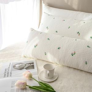 [더스케치]자수누빔 피그먼트 워싱 2type 사각 바디필로우