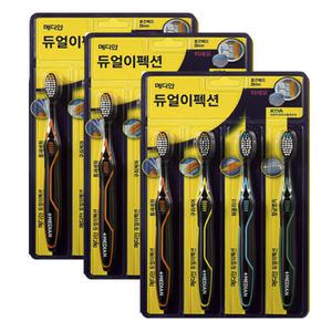 AP 메디안 듀얼이펙션 칫솔 미세모 4입x3개