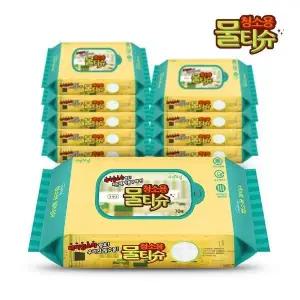 자연처럼 청소용 물티슈 70매 리필형 10팩 베이킹소다