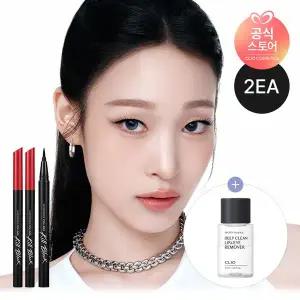 [클리오][2EA]수퍼프루프 펜 라이너 [증정] 마이크로페셔널립앤아이리무버31ml