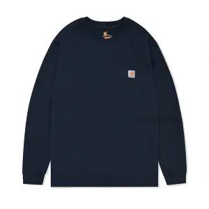 [칼하트]칼하트 K126 워크웨어 포켓 긴팔티 네이비