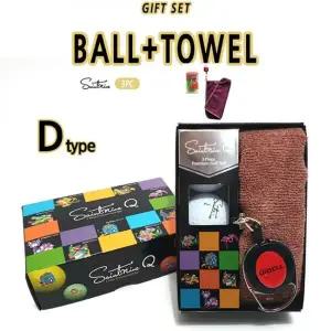 세인트나인 3알 와이어 릴 골프타올 선물세트 D타입