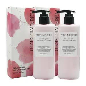 더페이스샵 퍼퓸씨드 벨벳 바디 밀크 300ml+300ml