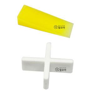 타일 줄눈 간격제 타일핀 메지핀 쿠사비 십자 일자 바닥 시공 높낮이 조절