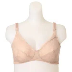 [롯데백화점]마더피아 노와이어 레이스패드 임신수유 브래지어RBR6119BE+아기손수건