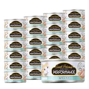 굿프랜드 퍼포먼스 캔 참치 치킨 80g x 24개