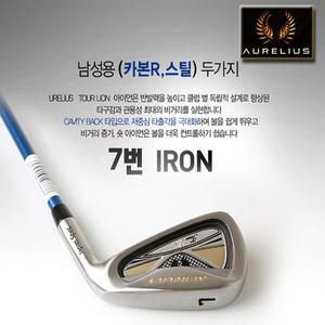 아우렐리우스 7번 아이언 골프채 시작 단품 연습 아연 남성용 여성용 스틸 그라파이트
