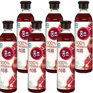 복분자 대상 블루베리 청정원 홍초 석류 900ML x 6개입